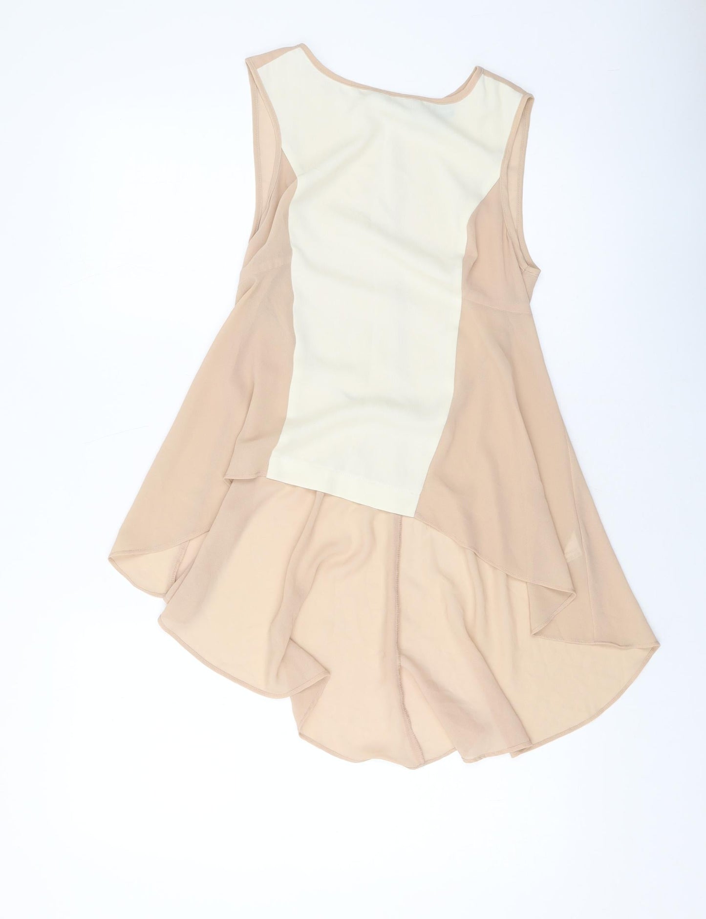 Womens UK Size 6 Warehouse Beige Basic Tank