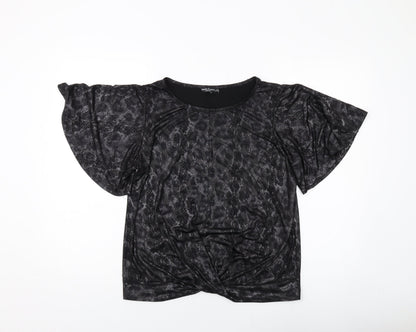 Womens UK Size 14 Marina Kaneva Grey Basic Blouse