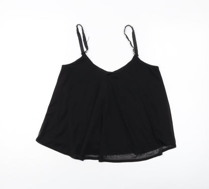 Womens UK Size 10 New Look Black Basic Tank