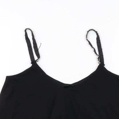 Womens UK Size 10 New Look Black Basic Tank