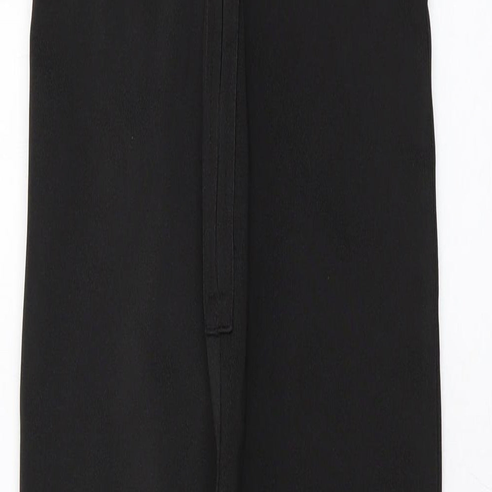 Pink Boutique Womens Black Polyamide Jumpsuit One-Piece Size 8 Zip