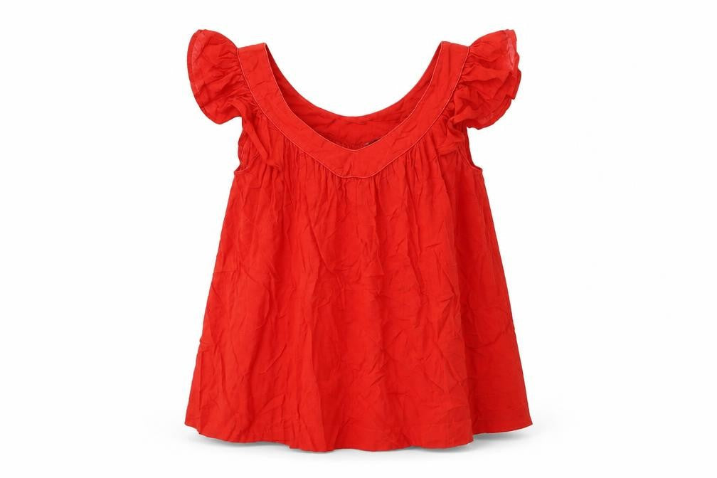 Womens UK Size 12 French Connection Red Basic Tank