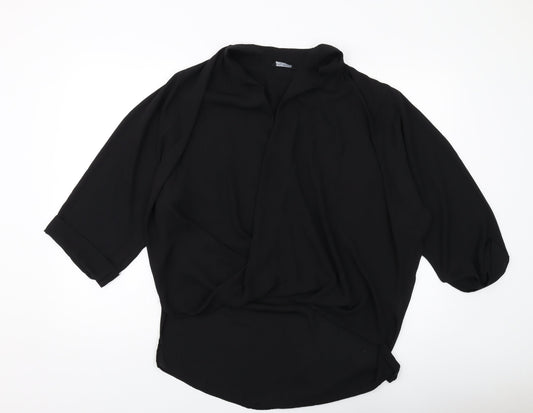 Womens UK Size 16 Select Black Basic Blouse