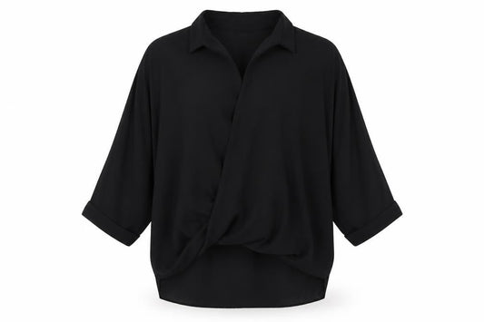 Womens UK Size 16 Select Black Basic Blouse