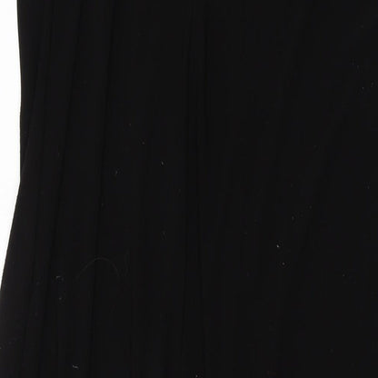 Roman Womens Black Polyester A-Line Size 16 Off the Shoulder Pullover