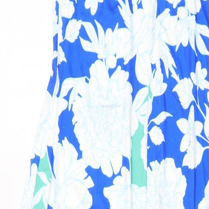 Boohoo Womens Multicoloured Geometric Polyester Maxi Size 12 V-Neck Pullover