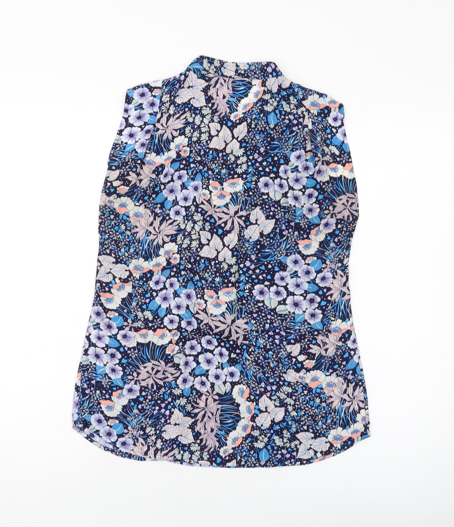 Womens UK Size 10 Warehouse Blue Basic Tank