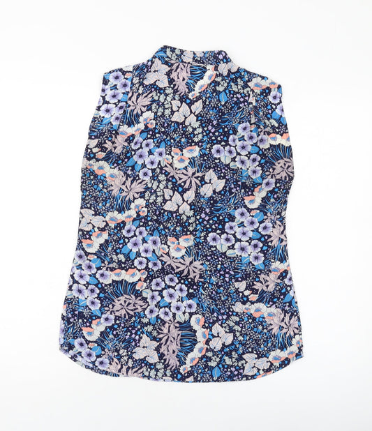 Womens UK Size 10 Warehouse Blue Basic Tank