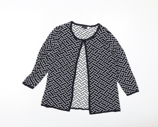 Womens UK Size S Your Sixth Sense Black Cardigan Jumper