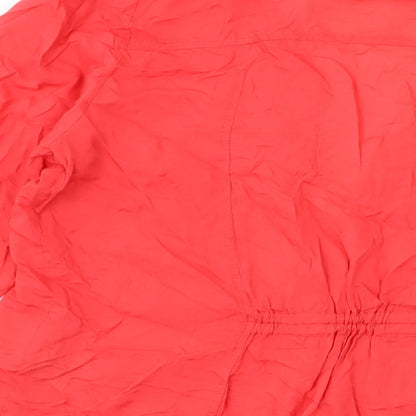 Womens UK Size XL VERO MODA Orange Basic Blouse