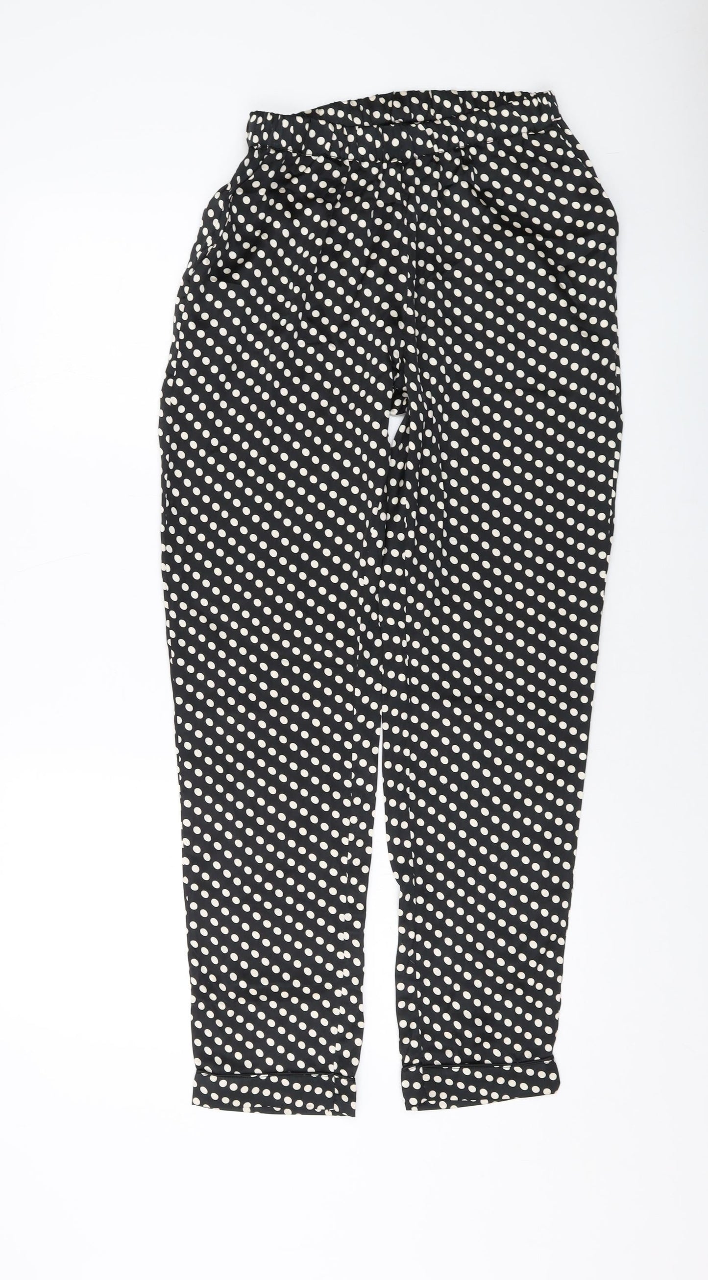 Womens UK Size 6 Boohoo Regular Fit  Black Trousers