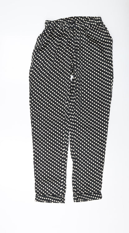 Womens UK Size 6 Boohoo Regular Fit  Black Trousers