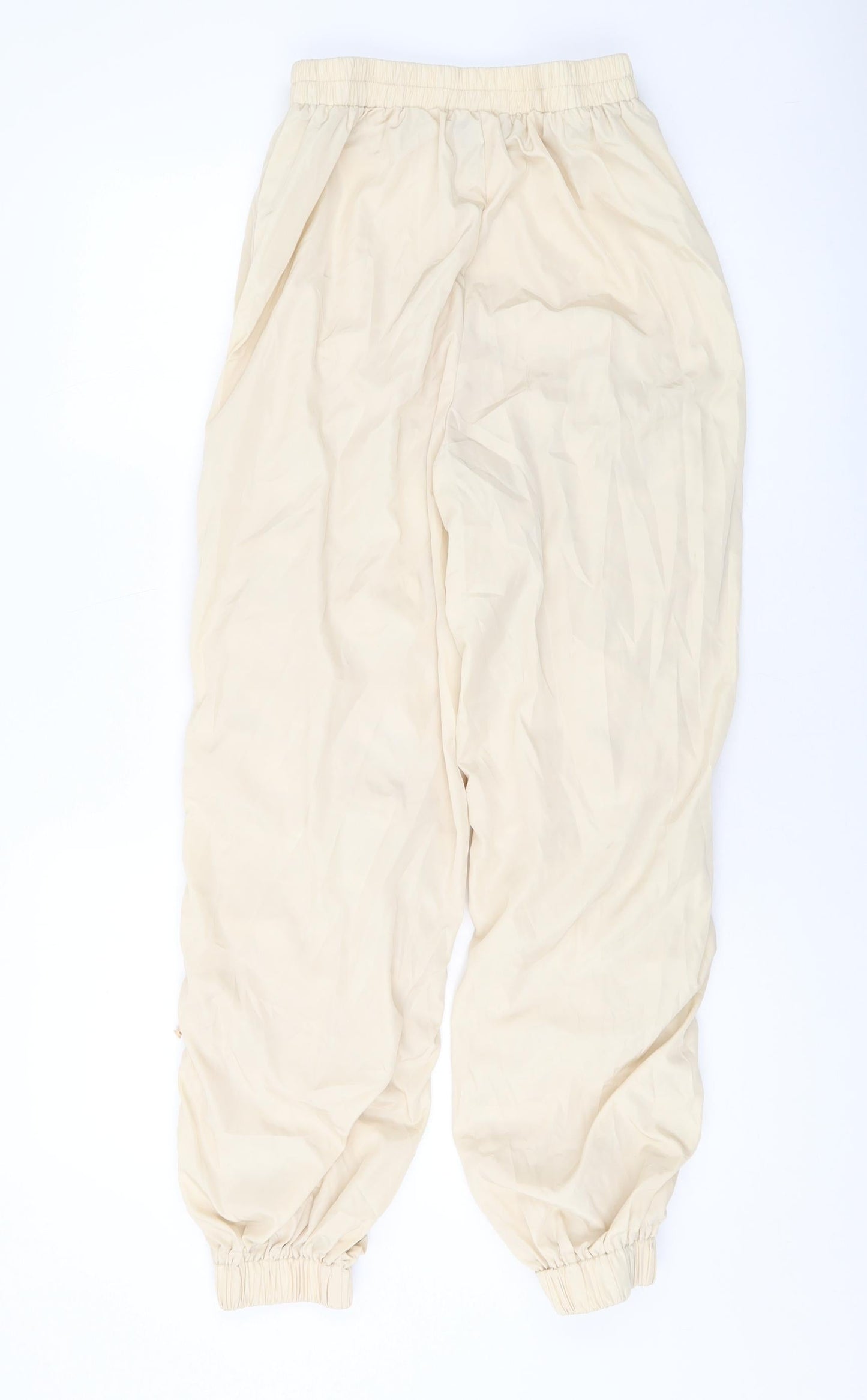Womens UK Size 12 PRETTYLITTLETHING Regular Fit  Beige Trousers