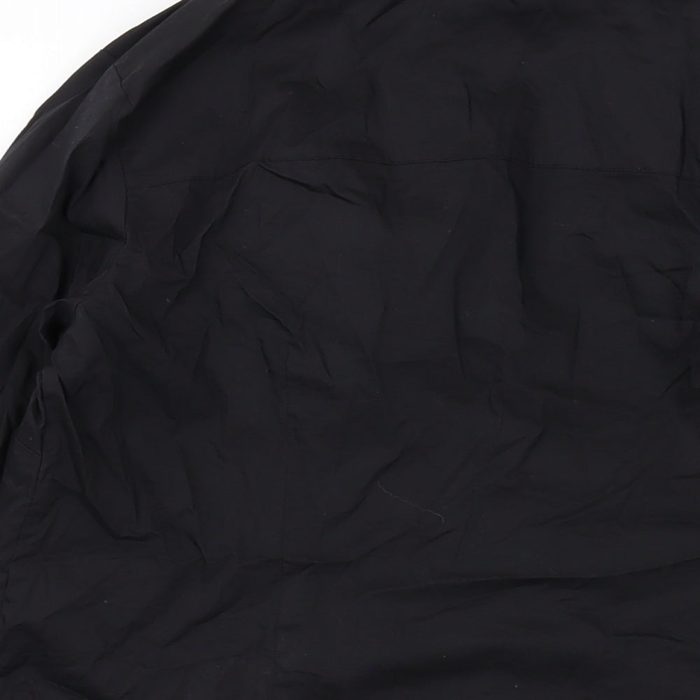 Womens UK Size 14 H&M Black Basic Button-Up