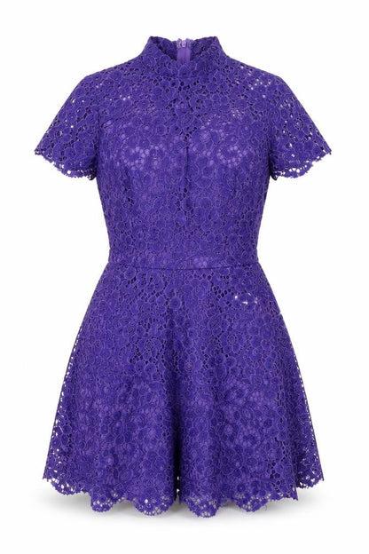 Missguided Womens Pink Polyester A-Line Size 10 Mock Neck Zip