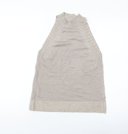 Womens UK Size S Topshop Pink Basic Tank