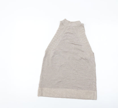 Womens UK Size S Topshop Pink Basic Tank