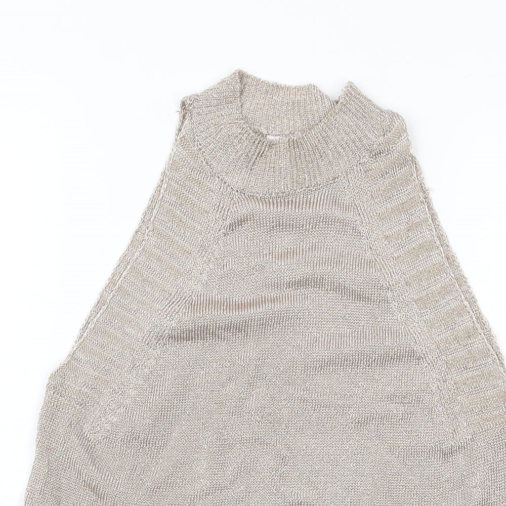 Womens UK Size S Topshop Pink Basic Tank