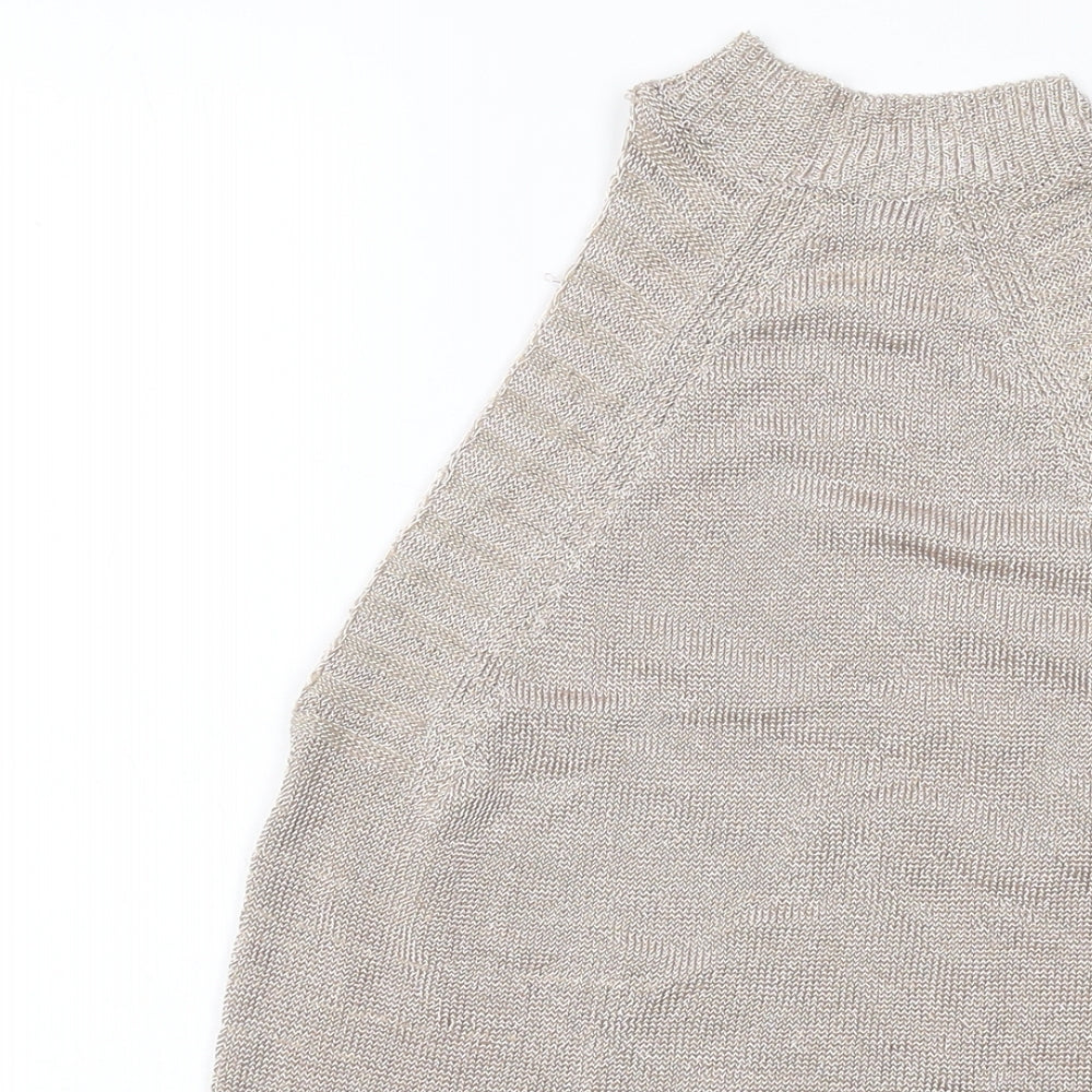 Womens UK Size S Topshop Pink Basic Tank