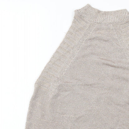 Womens UK Size S Topshop Pink Basic Tank