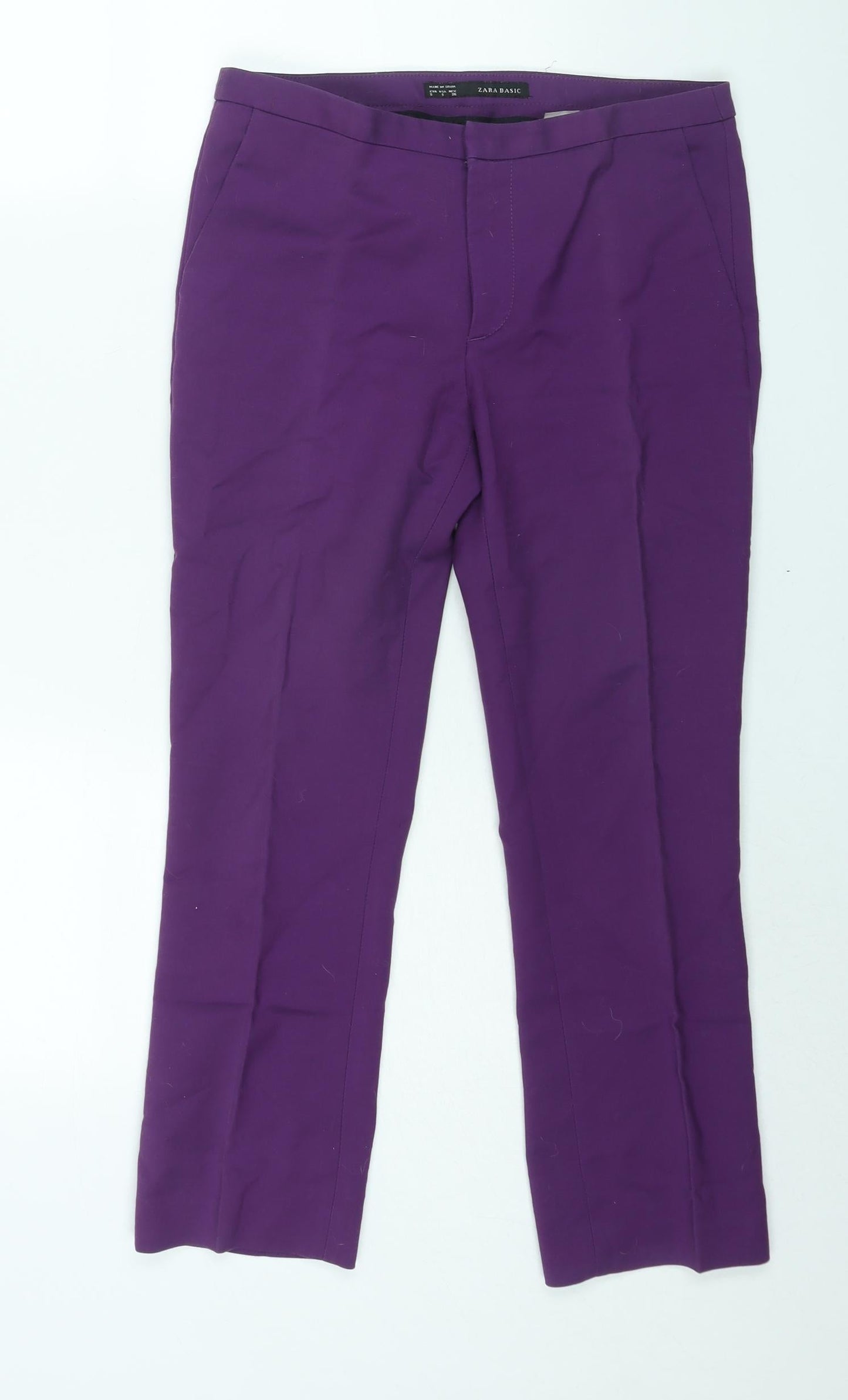 Womens UK Size S Zara Regular Fit  Purple Trousers