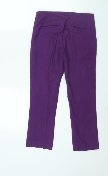 Womens UK Size S Zara Regular Fit  Purple Trousers