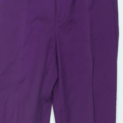 Womens UK Size S Zara Regular Fit  Purple Trousers