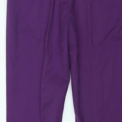Womens UK Size S Zara Regular Fit  Purple Trousers