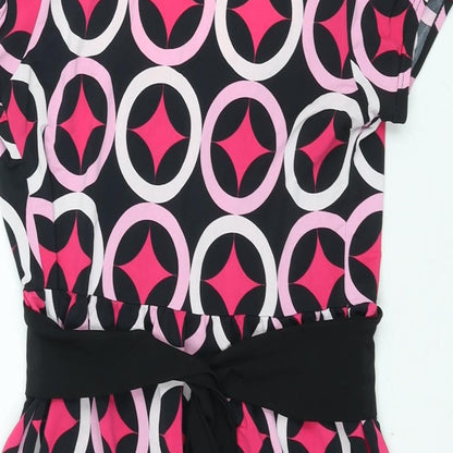 Womens UK Size 10 Quiz Pink Basic Blouse