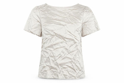 Womens UK Size XS Oasis Gold Basic Blouse