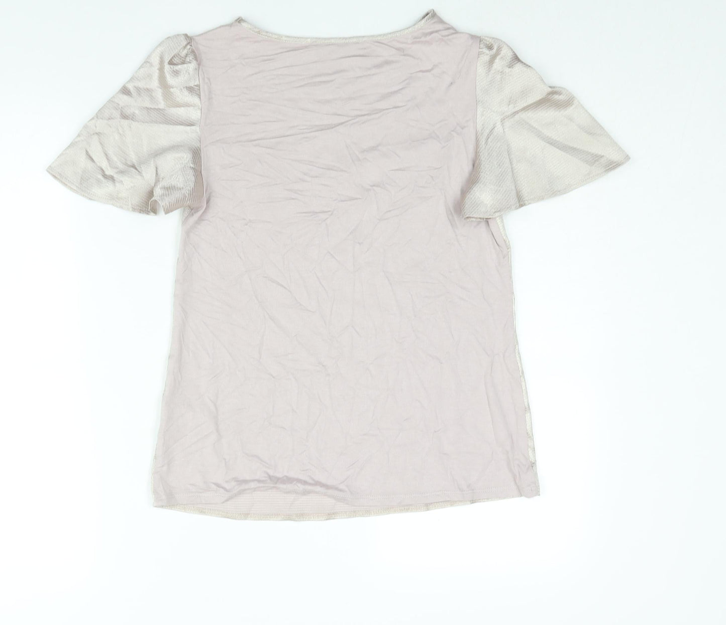 Womens UK Size XS Oasis Gold Basic Blouse