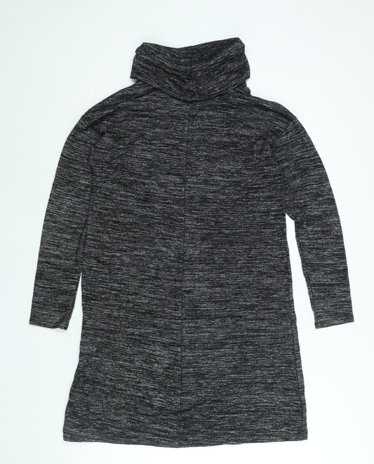 Gap Womens Black Polyester Jumper Dress Size S Roll Neck Pullover