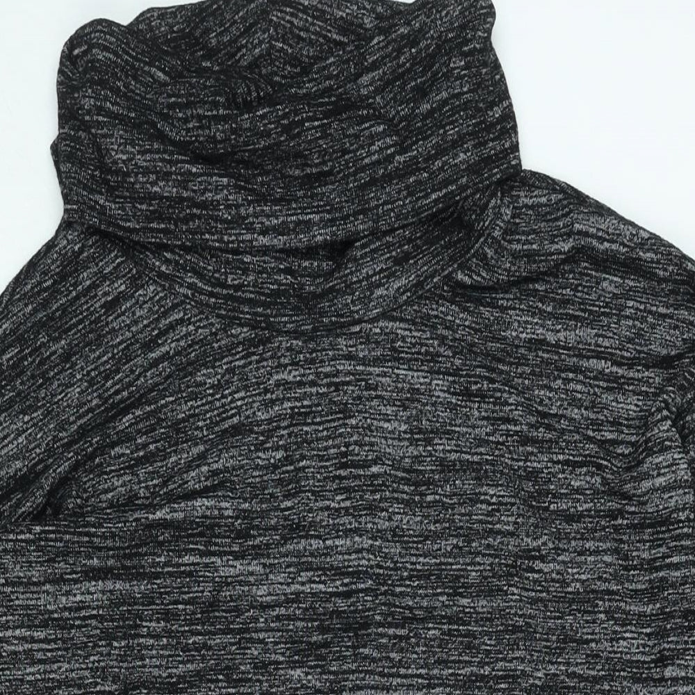 Gap Womens Black Polyester Jumper Dress Size S Roll Neck Pullover
