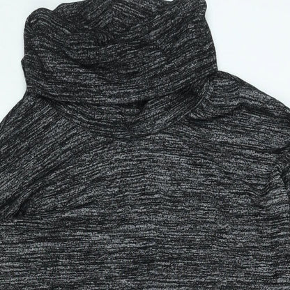 Gap Womens Black Polyester Jumper Dress Size S Roll Neck Pullover