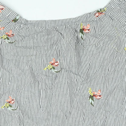 Womens UK Size 16 Warehouse Grey Basic Blouse