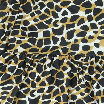 ASOS Womens Multicoloured Animal Print Polyester A-Line Size 10 Round Neck Pullover - Giraffe Print
