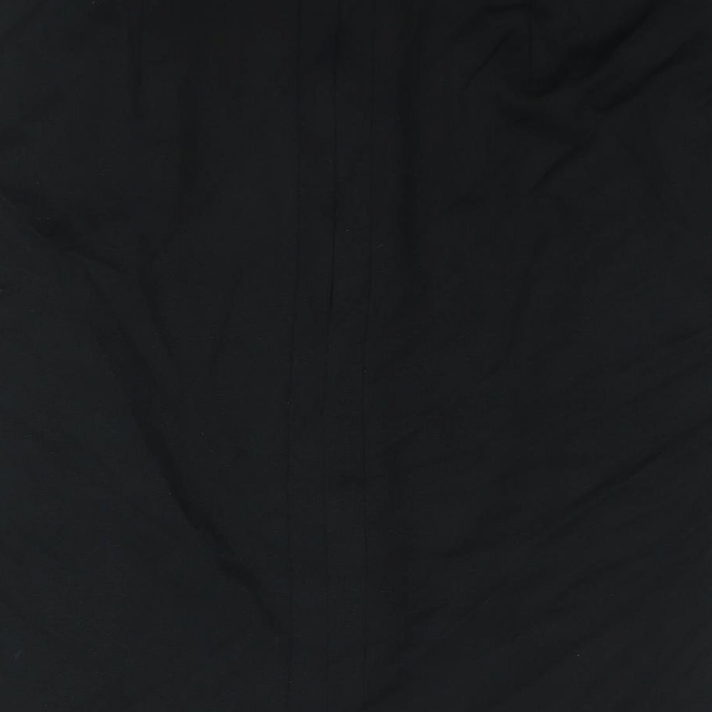 Fever Womens Black Viscose Straight & Pencil Skirt Size 12 Zip