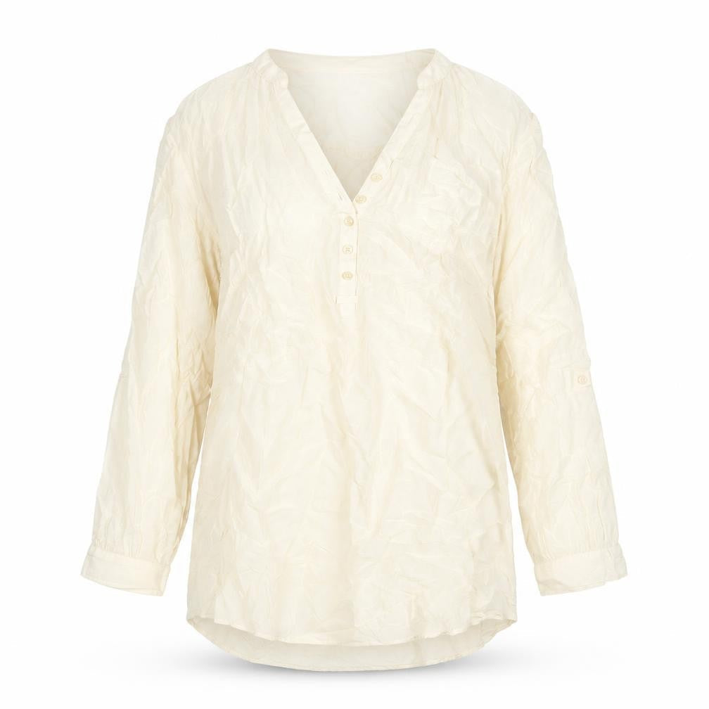 Womens UK Size 12 H&M Ivory Tunic Blouse