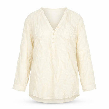 Womens UK Size 12 H&M Ivory Tunic Blouse