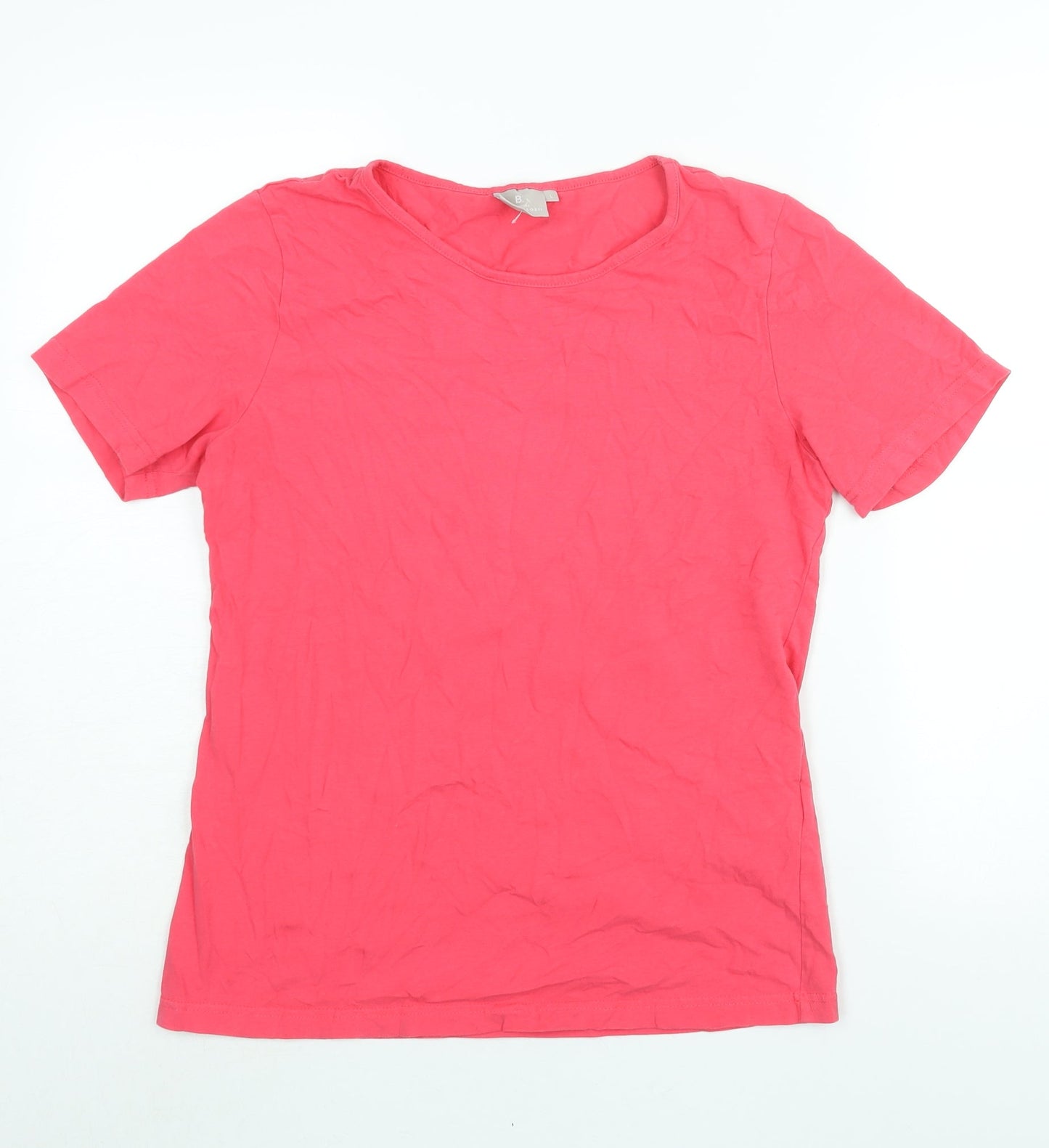 Womens UK Size L Brandtex Pink Basic T-Shirt