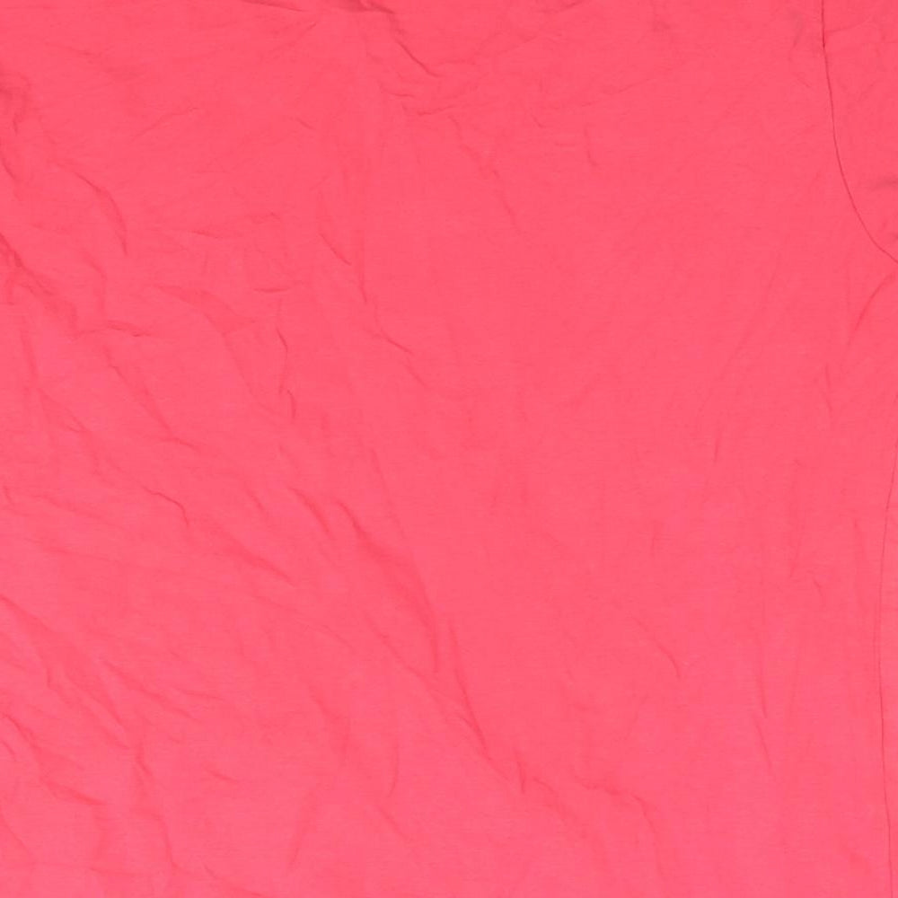 Womens UK Size L Brandtex Pink Basic T-Shirt