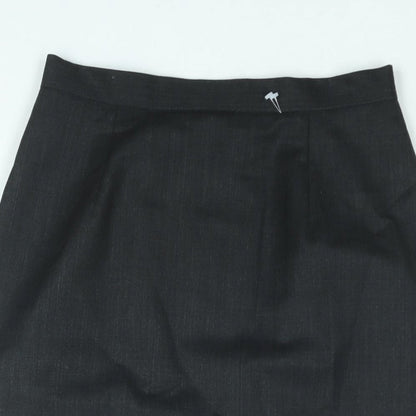 Racing Green Womens Grey Polyester Straight & Pencil Skirt Size 10 Zip