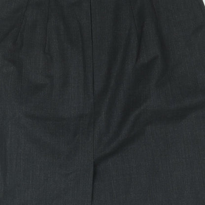 Racing Green Womens Grey Polyester Straight & Pencil Skirt Size 10 Zip