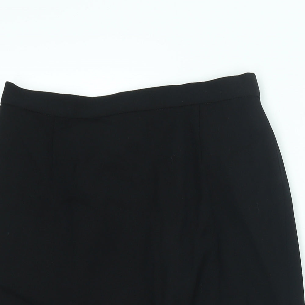 Episode Womens Black Wool Straight & Pencil Skirt Size 10 Zip