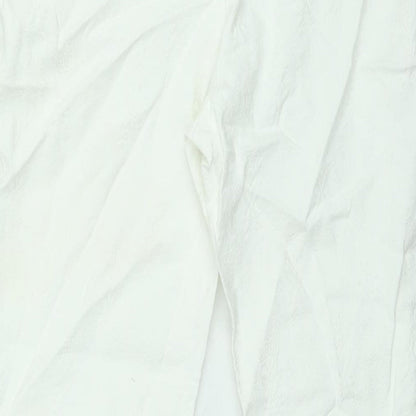 Womens UK Size M Zara Regular Fit  White Trousers