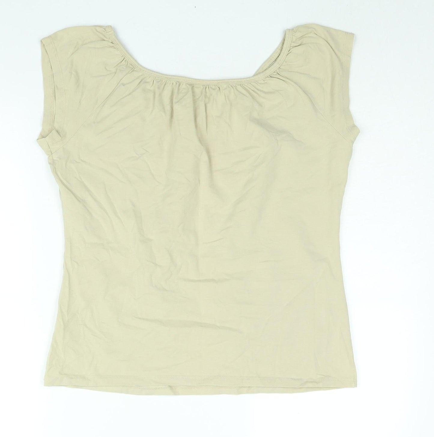 Womens UK Size 16 Wallis Beige Basic Blouse