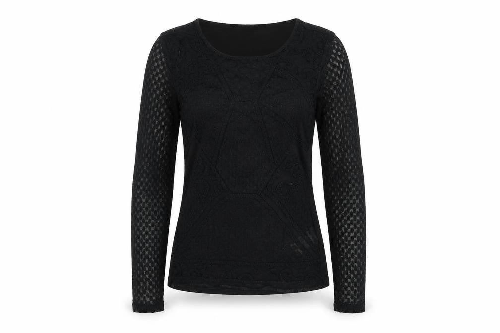 Womens UK Size S H&M Black Basic Blouse