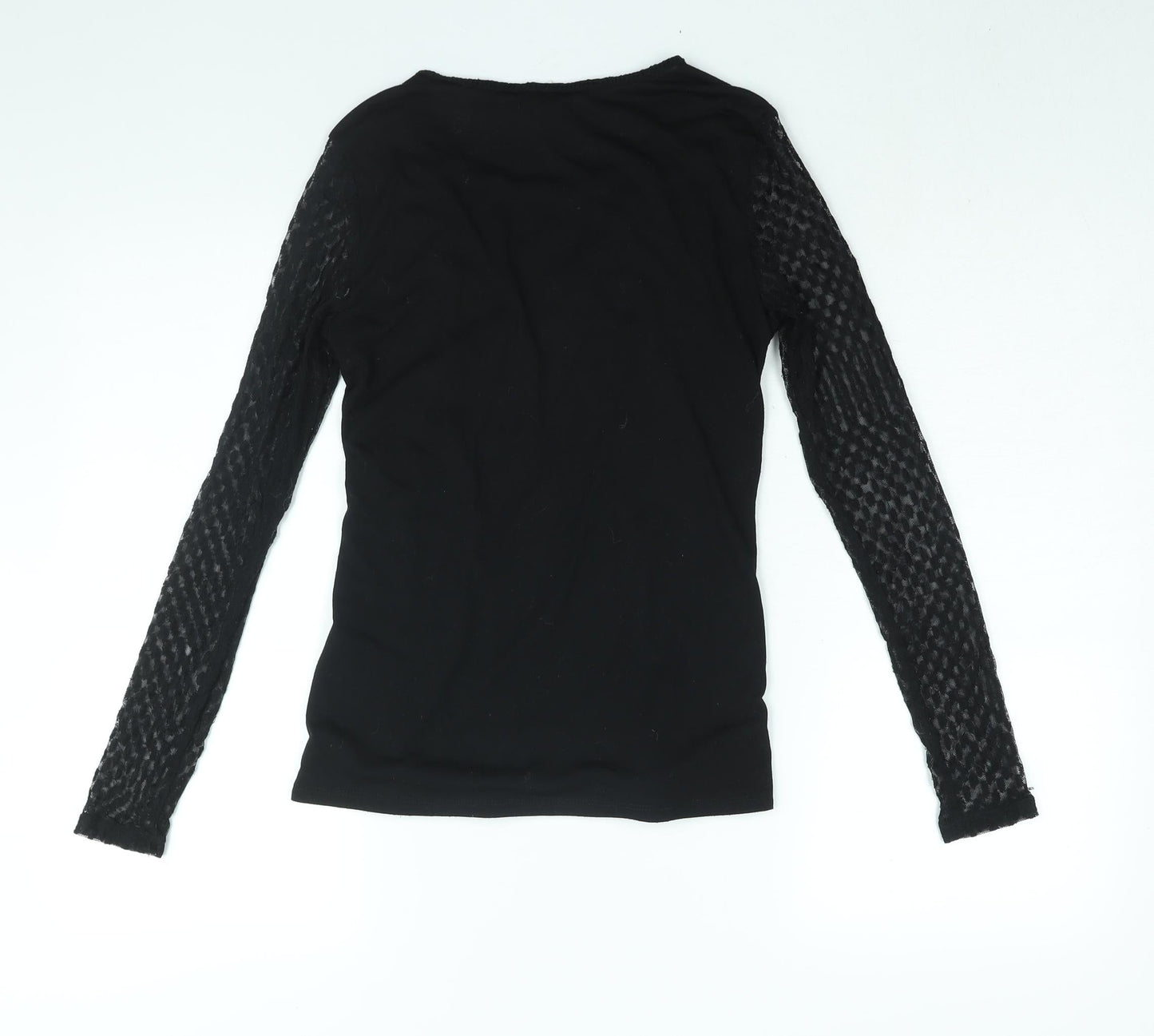 Womens UK Size S H&M Black Basic Blouse