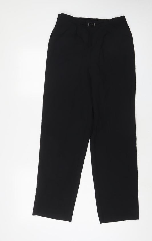 Womens UK Size 10 Bonmarché Regular Fit  Black Trousers