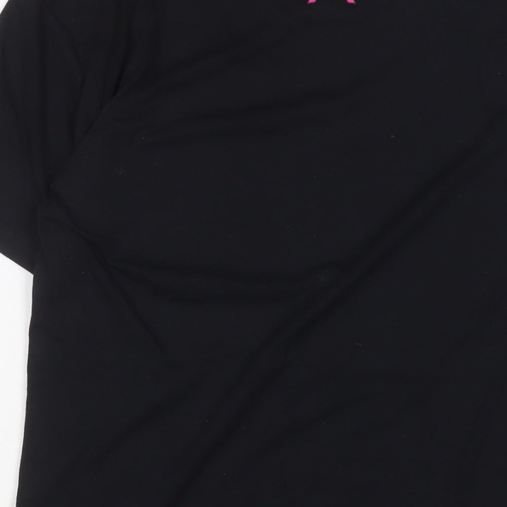 Womens UK Size M Next Level Black Basic T-Shirt